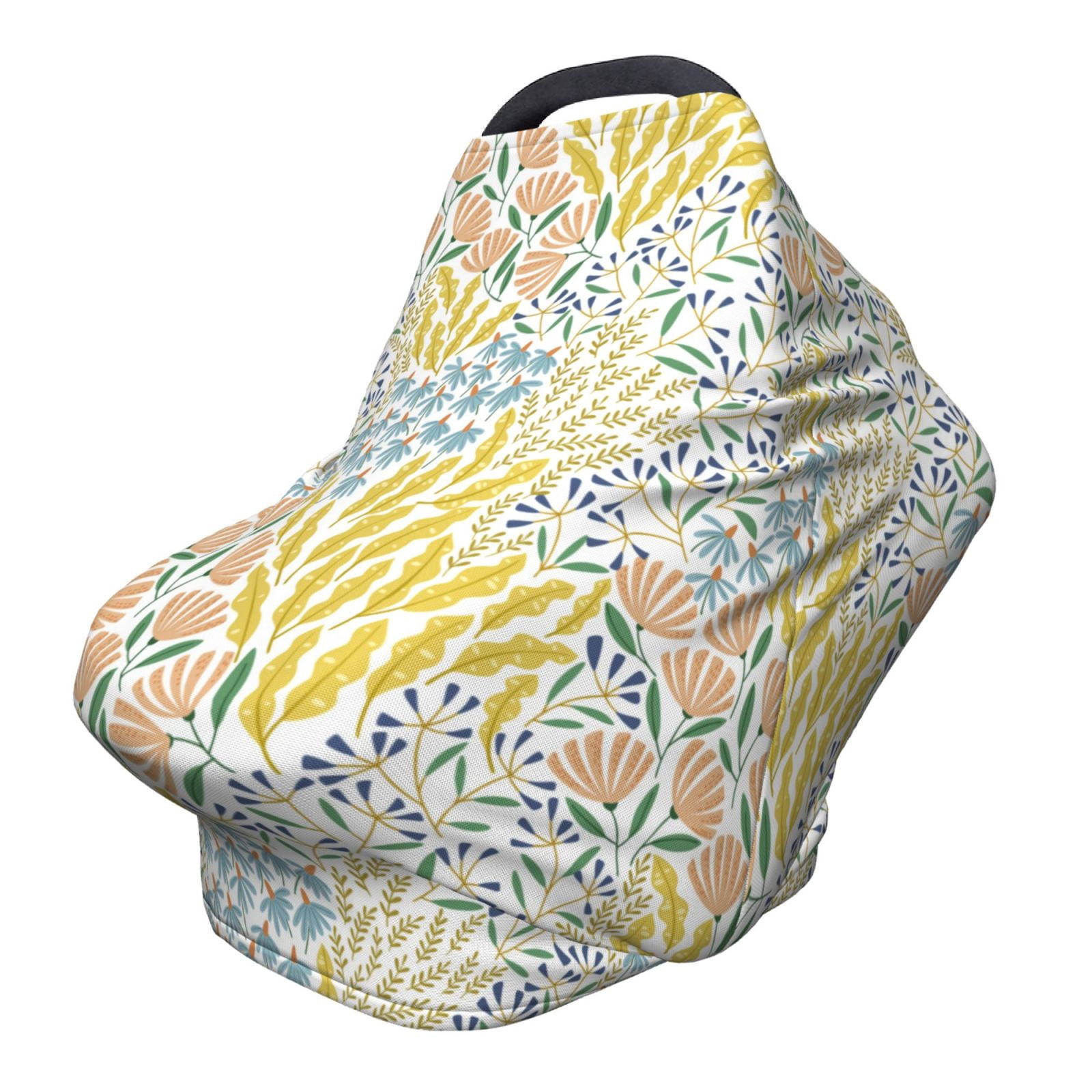 Fotbe Boho Pattern Car Seat Covers for Babies, Nursing Breastfeeding Cover Carseat Canopy, Soft Stretchy Carrier Cover