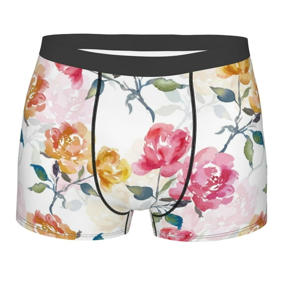 Fotbe Boxers Briefs For Men, Custom Mens Underwear Boxer Briefs With Design Name, Gifts For Boyfriend Husband Him -Size Name