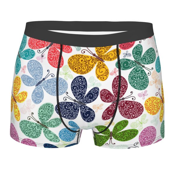 Fotbe Boxers Briefs For Men, Custom Mens Underwear Boxer Briefs With Design Name, Gifts For Boyfriend Husband Him -Size Name