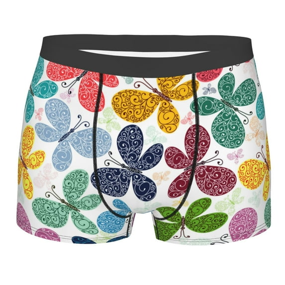 Fotbe Boxers Briefs For Men, Custom Mens Underwear Boxer Briefs With Design Name, Gifts For Boyfriend Husband Him -Size Name