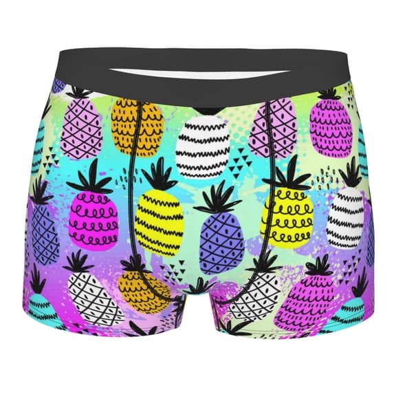Fotbe Boxers Briefs For Men, Custom Mens Underwear Boxer Briefs With Design Name, Gifts For Boyfriend Husband Him -Size Name