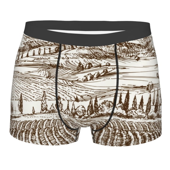 Fotbe Boxers Briefs For Men, Custom Mens Underwear Boxer Briefs With Design Name, Gifts For Boyfriend Husband Him -Size Name
