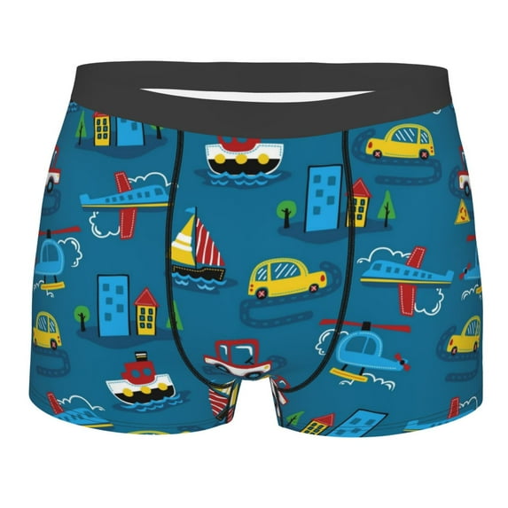 Fotbe Boxers Briefs For Men, Custom Mens Underwear Boxer Briefs With Design Name, Gifts For Boyfriend Husband Him -Size Name