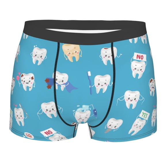 Fotbe Boxers Briefs For Men, Custom Mens Underwear Boxer Briefs With Design Name, Gifts For Boyfriend Husband Him -Size Name