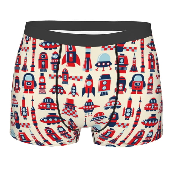 Fotbe Boxers Briefs For Men, Custom Mens Underwear Boxer Briefs With Design Name, Gifts For Boyfriend Husband Him -Size Name