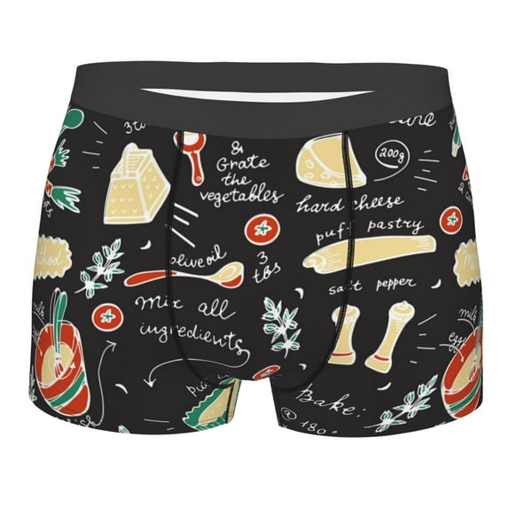 Fotbe Boxers Briefs For Men, Custom Mens Underwear Boxer Briefs With Design Name, Gifts For Boyfriend Husband Him -Size Name