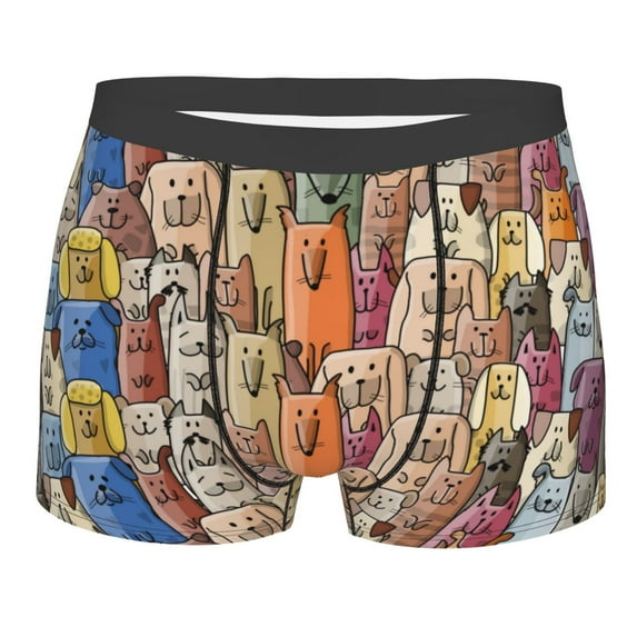 Fotbe Boxers Briefs For Men, Custom Mens Underwear Boxer Briefs With Design Name, Gifts For Boyfriend Husband Him -Size Name
