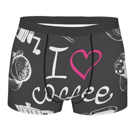 Fotbe Boxers Briefs For Men, Custom Mens Underwear Boxer Briefs With Design Name, Gifts For Boyfriend Husband Him -Size Name