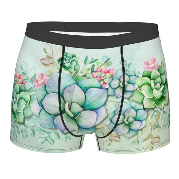 Fotbe Boxers Briefs For Men, Custom Mens Underwear Boxer Briefs With Design Name, Gifts For Boyfriend Husband Him -Size Name