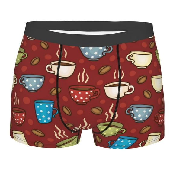 Fotbe Boxers Briefs For Men, Custom Mens Underwear Boxer Briefs With Design Name, Gifts For Boyfriend Husband Him -Size Name