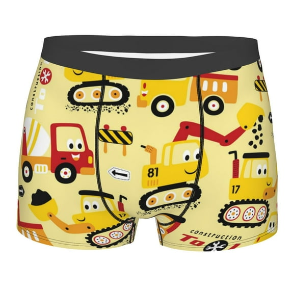 Fotbe Boxers Briefs For Men, Custom Mens Underwear Boxer Briefs With Design Name, Gifts For Boyfriend Husband Him -Size Name