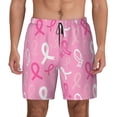 thumbnail image 1 of Fotbe Breast Cancer Awareness (3) Men’s Swim Trunks Quick Dry Swim Shorts Board Shorts with Mesh Lining-X-Large, 1 of 9