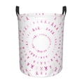 thumbnail image 1 of Fotbe Breast Cancer Awareness (4) Laundry Basket with Handles, Waterproof Large Laundry Hamper, Wash Bag for Corner Dorm, Rolling Laundry Basket with Handles-Small, 1 of 8