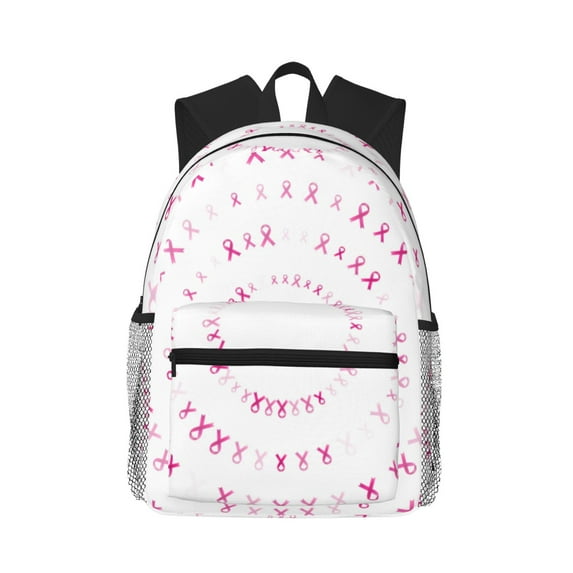 Fotbe Breast Cancer Awareness (4) Lightweight Casual Laptop Backpack for Men and Women, Daily use Waterproof backpack, Backpack for College