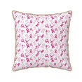 thumbnail image 1 of Fotbe Breast Cancer Awareness4 Pattern Velvet Decorative Throw Pillow Covers with Elegant Piping, Soft Plush Cushion Cover for Sofa, Bed, Car, Office-20"x20", 1 of 8