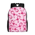 thumbnail image 1 of Fotbe Breast Cancer Ribbons Awareness Travel Laptop Backpack, Business Slim Sturdy Laptops Backpack, Water Resistant College School Computer Bag Gift for Men & Women Fits 15.6 Inch Notebook, 1 of 8