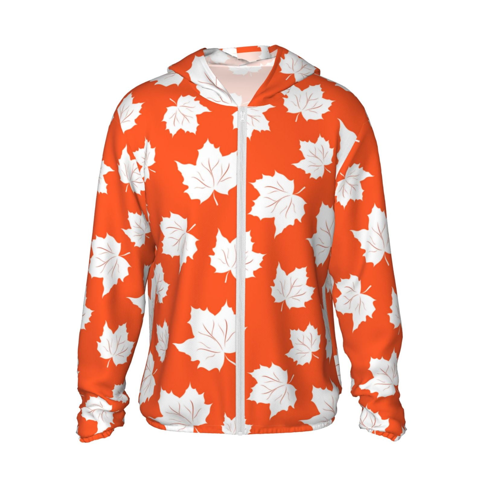 Fotbe Bright Autumn Leaves Charm Men's Women's UPF 50+ Sun Protection