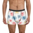 thumbnail image 1 of Fotbe Bright Colorful Fireworks Men’s Total Support Pouch Boxer Briefs, X-Temp Cooling, Moisture-Wicking Underwear, Regular, Long-leg and Trunk-XX-Large, 1 of 6