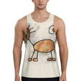 thumbnail image 1 of Fotbe Brown Cat Cartoon Pattern Men's Quick Dry Workout Tank Top Gym Muscle Tee Fitness Bodybuilding Sleeveless T Shirt Breathable Workout Shirt-Medium, 1 of 9