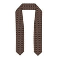 thumbnail image 1 of Fotbe Brown Gold Grid Printed Class of 2024 Graduation Stole, 1 of 7