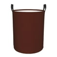 thumbnail image 1 of Fotbe Brown Laundry Basket with Handles, Waterproof Large Laundry Hamper, Wash Bag for Corner Dorm, Rolling Laundry Basket with Handles-Medium, 1 of 8