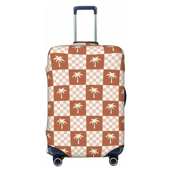Fotbe Brown Palms Luggage Cover Protector,Suitcase Protector,Scratch and Dirt Resistant,Fits 18-32 Inch Luggage-Small