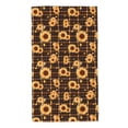 thumbnail image 1 of Fotbe Brown Plaid Sunflower Pattern Premium Towels , (27.5x16in) Lightweight and Highly Absorbent Quick Drying Microfiber Towel, Perfect for Daily Use, 1 of 6