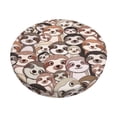 thumbnail image 1 of Fotbe Brown Sloth Stool Covers Round,Waterproof Round Bar Stool Covers Bar Chair Covers Washable Stool Cushion Slipcover for 12-14 Inch Chair-12 inch, 1 of 7