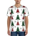 thumbnail image 1 of Fotbe Buffalo Plaid Christmas Trees Baseball Jersey Shirt for Men and Women, Casual Short Sleeves Button Down T-Shirt-Medium, 1 of 9