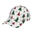 thumbnail image 1 of Fotbe Buffalo Plaid Christmas Trees Classic Baseball Cap, Adjustable Snapback Hats, Outdoor Baseball Hat for Men and Women Cotton Soft, 1 of 9