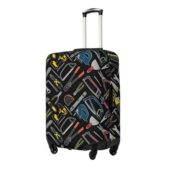 Fotbe Building hand tools Luggage Cover Protector, Suitcase Protector,Scratch and Dirt Resistant, Fits 18-32 Inch Luggage-Large