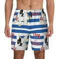 thumbnail image 1 of Fotbe Bulldog Friend Men’s Swim Trunks Quick Dry Swim Shorts Board Shorts with Mesh Lining-3X-Large, 1 of 9