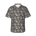 thumbnail image 1 of Fotbe Bulldog Print Hawaiian Shirt for Men Unisex Summer Beach Casual Short Sleeve Cotton Linen Button Down Shirts-Medium, 1 of 9