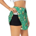 thumbnail image 1 of Fotbe Bulldog Puppy Flower Womens High Waist Running Shorts Athletic Workout Quick Dry Shorts for Women with Pockets Gym Yoga Summer Shorts-X-Large, 1 of 9