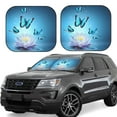 thumbnail image 1 of Fotbe Butterflies And Waterlily In Water 2-Piece Car Windshield Sun Shade | Sun Blocker for Car Windshield | Foldable Automotive Interior Accessories for Sun Protection-Medium, 1 of 7