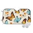 thumbnail image 1 of Fotbe Butterflies Car Windshield Sunshade | Sun Visor Protector Front Window Shade, Keeps Out UV Rays, Keeps Your Vehicle Cool-Medium, 1 of 7