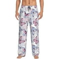 thumbnail image 1 of Fotbe Butterflies in Pastel Men's Pajama Pants,Sleepwear Pants,Pj Bottoms Drawstring And Pockets-, 1 of 7