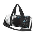 Fotbe Butterfly Angel Wings Art Pattern Foldable Sports Gym Bag with