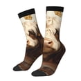 thumbnail image 1 of Fotbe Butterfly Cow Barrel Pattern Long Socks for Men & Women – Breathable & Stretchy Compression Socks, Ideal for Running, Travel, and Everyday Wear Size 5-11, 1 of 6