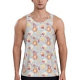 thumbnail image 1 of Fotbe Butterfly Flower Pattern Men's Quick Dry Workout Tank Top Gym Muscle Tee Fitness Bodybuilding Sleeveless T Shirt Breathable Workout Shirt-X-Large, 1 of 9