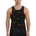 thumbnail image 1 of Fotbe Butterfly Pattern Men's Quick Dry Workout Tank Top Gym Muscle Tee Fitness Bodybuilding Sleeveless T Shirt Breathable Workout Shirt-4X-Large, 1 of 1