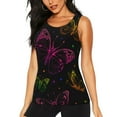 thumbnail image 1 of Fotbe Butterfly Womens Loose Fit Casual Flowy Slim-Fit Tank Tops Athletic Round Neck Trendy Sleeveless Summer Tops for Gym and Yoga-Medium, 1 of 7