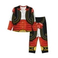 thumbnail image 1 of Fotbe CHARRO SUIT Pattern Long Sleeve Pajama Set for Women,Sleepwear Set,2-piece Loungewear Set,Soft PJs Comfy Nightwear with Pockets -Small, 1 of 7