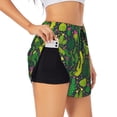 thumbnail image 1 of Fotbe Cactus 1 Womens High Waist Running Shorts Athletic Workout Quick Dry Shorts for Women with Pockets Gym Yoga Summer Shorts-Large, 1 of 9