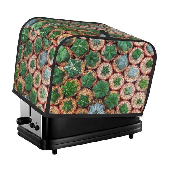 Fotbe Cactus 4 for Two Slice Toaster Cover, Fingerprint Protector, Super Soft Appliance Cover And Dust Cover,Bread Dust Cover & Fingerprint Protection