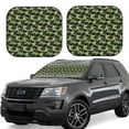 thumbnail image 1 of Fotbe Camouflage Dinosaur 2-Piece Car Windshield Sun Shade | Sun Blocker for Car Windshield | Foldable Automotive Interior Accessories for Sun Protection-Small, 1 of 7