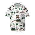 thumbnail image 1 of Fotbe Camping Caravan 2 print Short Sleeve Button Down Shirts for Men Casual Summer Beach Wrinkle Free Shirt-XX-Large, 1 of 7