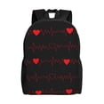 thumbnail image 1 of Fotbe Cardiogram and Heart Travel Laptop Backpack, Business Slim Sturdy Laptops Backpack, Water Resistant College School Computer Bag Gift for Men & Women Fits 15.6 Inch Notebook, 1 of 8