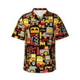 thumbnail image 1 of Fotbe Cars Hawaiian Shirt For Men Unisex Summer Beach Casual Short Sleeve Cotton Linen Button Down Shirts-Xx-Large, 1 of 9