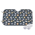 thumbnail image 1 of Fotbe Cartoon Animals Car Windshield Sunshade | Sun Visor Protector Front Window Shade, Keeps Out UV Rays, Keeps Your Vehicle Cool-Medium, 1 of 7